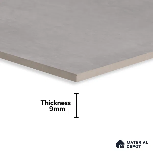 Cement Floor & Wall Tile TL 06128 C Everest Grey 4 ft x 2 ft Vitrified Matte Finish - 9 mm | 6 Random Design | Suitable For Living Room, Bedroom, Bathroom, Kitchen (Sample)