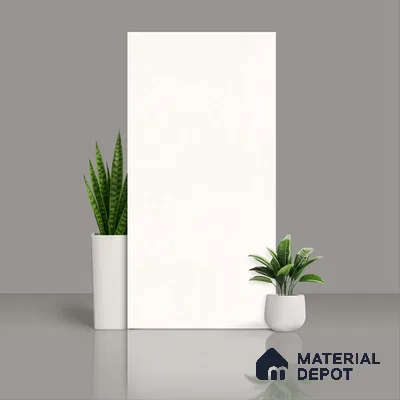 Cement Floor & Wall Tile TL 06128 Everest Bianco 4 ft x 2 ft Vitrified Matte Finish - 9 mm | 6 Random Design | Suitable For Living Room, Bedroom, Bathroom, Kitchen (Sample)