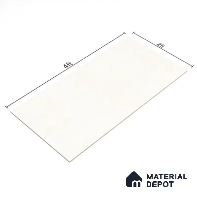 Cement Floor & Wall Tile TL 06128 Everest Bianco 4 ft x 2 ft Vitrified Matte Finish - 9 mm | 6 Random Design | Suitable For Living Room, Bedroom, Bathroom, Kitchen (Sample)