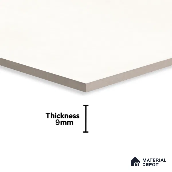 Cement Floor & Wall Tile TL 06128 Everest Bianco 4 ft x 2 ft Vitrified Matte Finish - 9 mm | 6 Random Design | Suitable For Living Room, Bedroom, Bathroom, Kitchen (Sample)