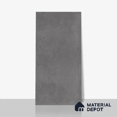 Cement Floor & Wall Tile TL 06128 D Everest Graphite 4 ft x 2 ft Vitrified Matte Finish - 9 mm | 6 Random Design | Suitable For Living Room, Bedroom, Bathroom, Kitchen