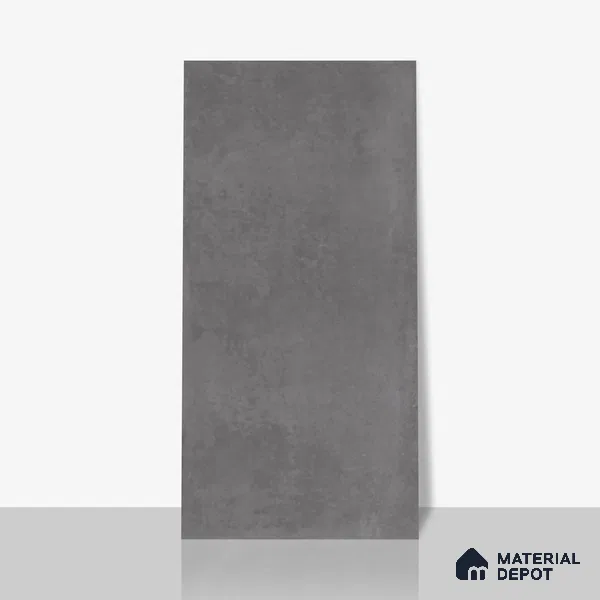 Cement Floor & Wall Tile TL 06128 D Everest Graphite 4 ft x 2 ft Vitrified Matte Finish - 9 mm | 6 Random Design | Suitable For Living Room, Bedroom, Bathroom, Kitchen
