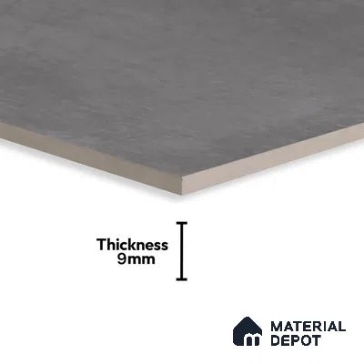 Cement Floor & Wall Tile TL 06128 D Everest Graphite 4 ft x 2 ft Vitrified Matte Finish - 9 mm | 6 Random Design | Suitable For Living Room, Bedroom, Bathroom, Kitchen