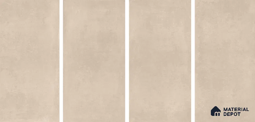 Cement Floor & Wall Tile TL 06128 E Everest Taupe 4 ft x 2 ft Vitrified Matte Finish - 9 mm | 6 Random Design | Suitable For Living Room, Bedroom, Bathroom, Kitchen (Sample)