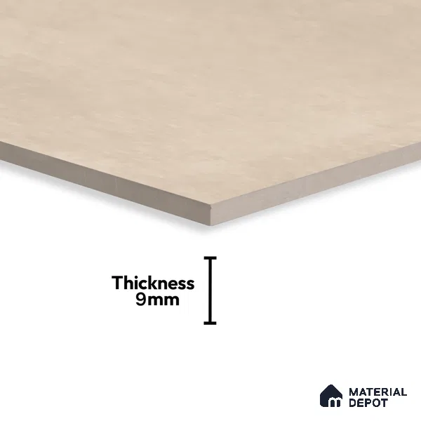 Cement Floor & Wall Tile TL 06128 E Everest Taupe 4 ft x 2 ft Vitrified Matte Finish - 9 mm | 6 Random Design | Suitable For Living Room, Bedroom, Bathroom, Kitchen (Sample)