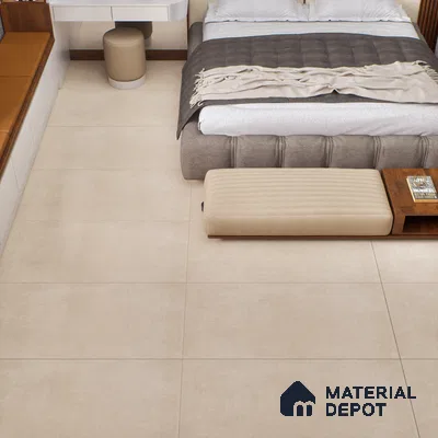 Cement Floor & Wall Tile TL 06128 E Everest Taupe 4 ft x 2 ft Vitrified Matte Finish - 9 mm | 6 Random Design | Suitable For Living Room, Bedroom, Bathroom, Kitchen (Sample)