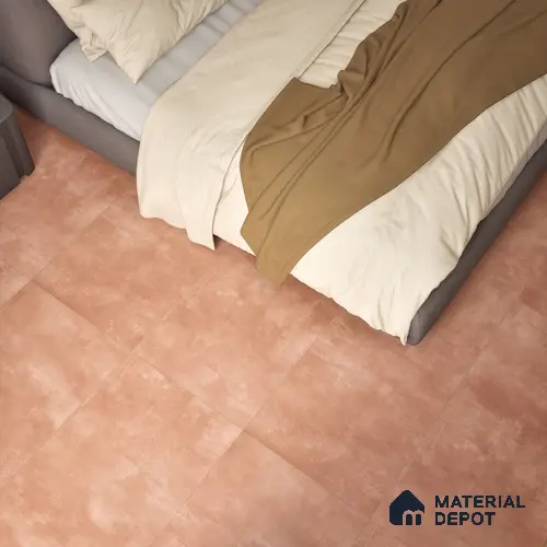 Cement Floor & Wall Tile TL 06266 D Stellar Cosmic Crimson 4 ft x 2 ft Vitrified Punch Finish - 9 mm (Random Design 4) | Suitable for Living Room, Bedroom, Bathroom & Kitchen