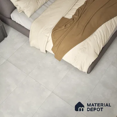 Cement Floor & Wall Tile TL 06266 H Stellar Astral Silver 4 ft x 2 ft Vitrified Punch Finish - 9 mm (Random Design 4) | Suitable for Living Room,Bedroom,Bathroom & Kitchen (Sample)