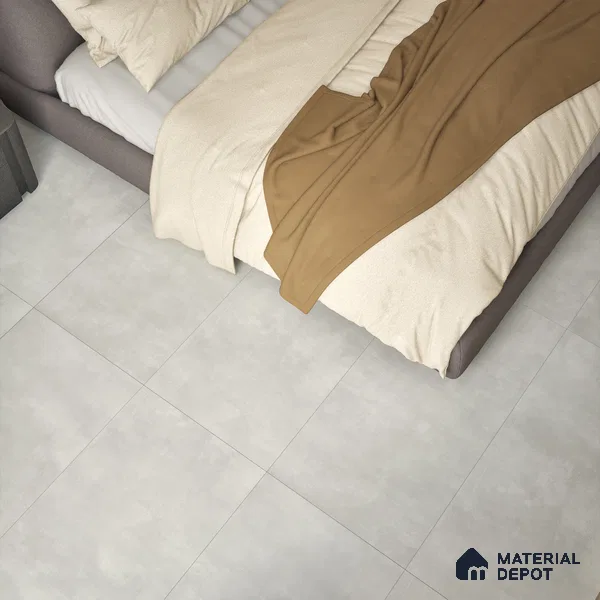 Cement Floor & Wall Tile TL 06266 H Stellar Astral Silver 4 ft x 2 ft Vitrified Punch Finish - 9 mm (Random Design 4) | Suitable for Living Room,Bedroom,Bathroom & Kitchen (Sample)