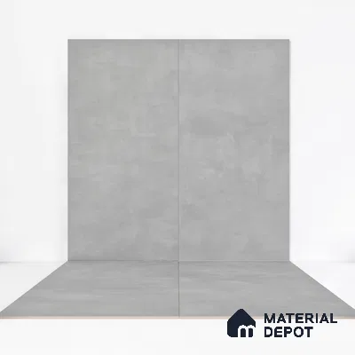 Cement Floor & Wall Tile TL 06266 H Stellar Astral Silver 4 ft x 2 ft Vitrified Punch Finish - 9 mm (Random Design 4) | Suitable for Living Room,Bedroom,Bathroom & Kitchen (Sample)