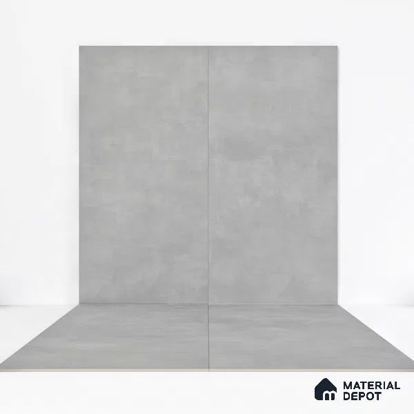 Cement Floor & Wall Tile TL 06266 H Stellar Astral Silver 4 ft x 2 ft Vitrified Punch Finish - 9 mm (Random Design 4) | Suitable for Living Room,Bedroom,Bathroom & Kitchen (Sample)
