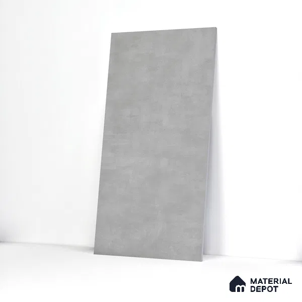 Cement Floor & Wall Tile TL 06266 H Stellar Astral Silver 4 ft x 2 ft Vitrified Punch Finish - 9 mm (Random Design 4) | Suitable for Living Room,Bedroom,Bathroom & Kitchen (Sample)