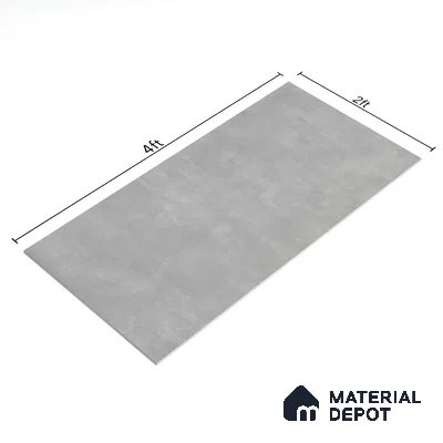 Cement Floor & Wall Tile TL 06266 H Stellar Astral Silver 4 ft x 2 ft Vitrified Punch Finish - 9 mm (Random Design 4) | Suitable for Living Room,Bedroom,Bathroom & Kitchen (Sample)