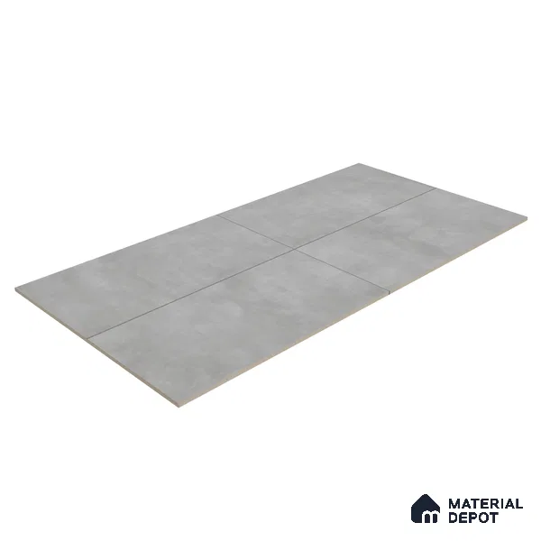 Cement Floor & Wall Tile TL 06266 H Stellar Astral Silver 4 ft x 2 ft Vitrified Punch Finish - 9 mm (Random Design 4) | Suitable for Living Room,Bedroom,Bathroom & Kitchen (Sample)