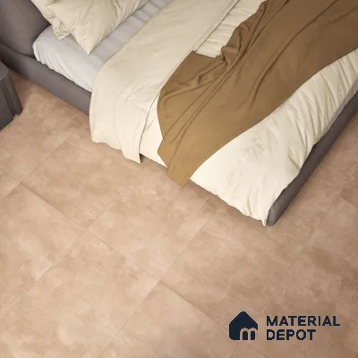Cement Floor & Wall Tile TL 06266 I Stellar Cosmic Cocoa 4 ft x 2 ft Vitrified Punch Finish - 9 mm (Random Design 4) | Suitable for Living Room, Bedroom, Bathroom & Kitchen (Sample)