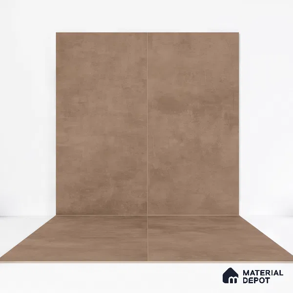 Cement Floor & Wall Tile TL 06266 I Stellar Cosmic Cocoa 4 ft x 2 ft Vitrified Punch Finish - 9 mm (Random Design 4) | Suitable for Living Room, Bedroom, Bathroom & Kitchen (Sample)