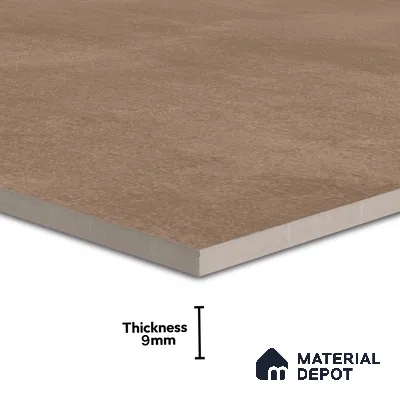 Cement Floor & Wall Tile TL 06266 I Stellar Cosmic Cocoa 4 ft x 2 ft Vitrified Punch Finish - 9 mm (Random Design 4) | Suitable for Living Room, Bedroom, Bathroom & Kitchen (Sample)