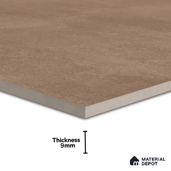 Cement Floor & Wall Tile TL 06266 I Stellar Cosmic Cocoa 4 ft x 2 ft Vitrified Punch Finish - 9 mm (Random Design 4) | Suitable for Living Room, Bedroom, Bathroom & Kitchen (Sample)