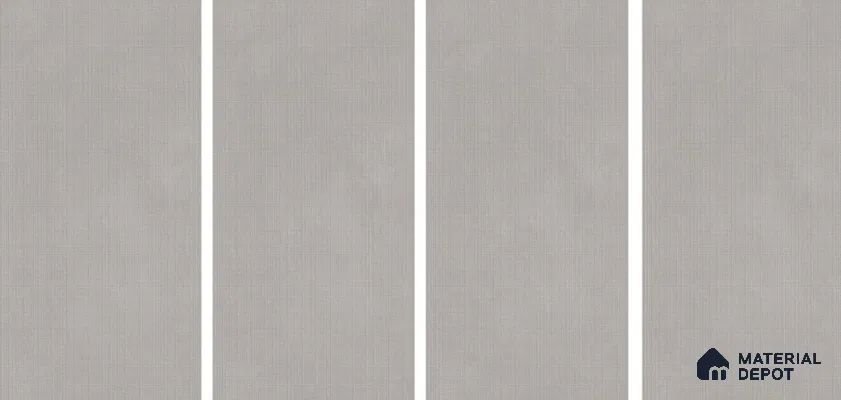 Cement Floor & Wall Tile TL 06088 Concrete Checks Plain 4 ft x 2 ft Vitrified Matte Finish - 9 mm | 12 Random Design | Suitable For Living Room, Bedroom, Bathroom, Kitchen