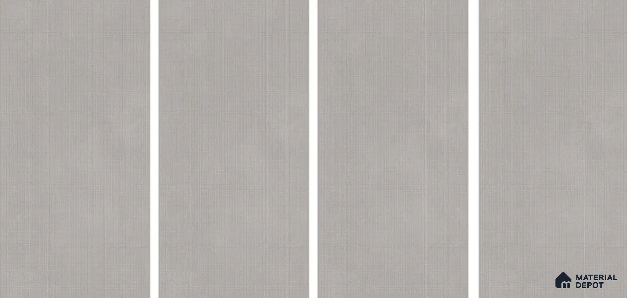 Cement Floor & Wall Tile TL 06088 Concrete Checks Plain 4 ft x 2 ft Vitrified Matte Finish - 9 mm | 12 Random Design | Suitable For Living Room, Bedroom, Bathroom, Kitchen