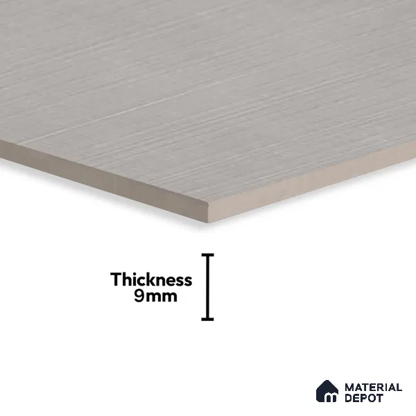 Cement Floor & Wall Tile TL 06088 Concrete Checks Plain 4 ft x 2 ft Vitrified Matte Finish - 9 mm | 12 Random Design | Suitable For Living Room, Bedroom, Bathroom, Kitchen