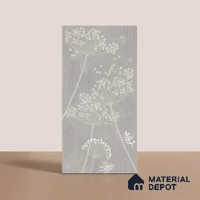 Floral Wall Tile TL 06088 E Concrete Checks Decor 4 ft x 2 ft Vitrified Matte Finish - 9 mm | Suitable For Living Room, Bedroom, Bathroom, Dining (Sample)