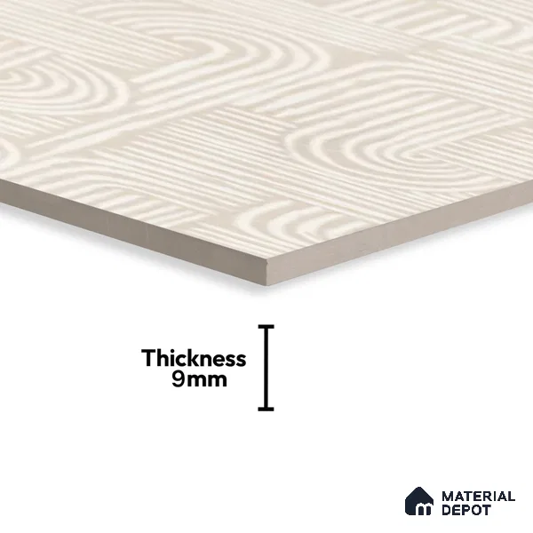 Patterned Floor & Wall Tile TL 06087 B Nios Abstract Decor 4 ft x 2 ft Vitrified Matte Finish - 9 mm | 2 Random Design | Suitable For Living Room, Bedroom, Bathroom, Kitchen