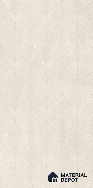 Geometric Floor & Wall Tile TL 06087 C Nios Conch Decor 4 ft x 2 ft Vitrified Matte Finish - 9 mm | Suitable For Living Room, Bedroom, Bathroom, Kitchen (Sample)