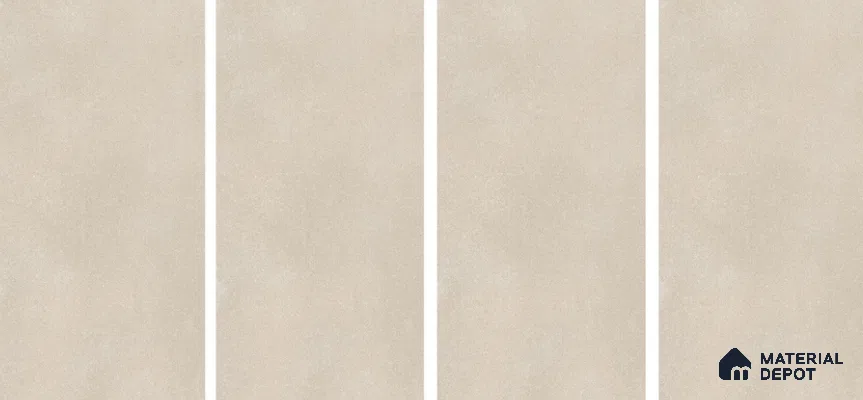 Cement Floor & Wall Tile TL 06087 Nios Shell Plain 4 ft x 2 ft Vitrified Matte Finish - 9 mm | 6 Random Design | Suitable For Living Room, Bedroom, Bathroom, Kitchen