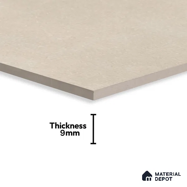 Cement Floor & Wall Tile TL 06087 Nios Shell Plain 4 ft x 2 ft Vitrified Matte Finish - 9 mm | 6 Random Design | Suitable For Living Room, Bedroom, Bathroom, Kitchen