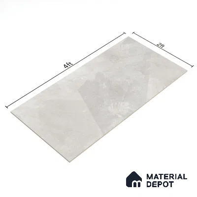 Cement Floor & Wall Tile TL 06091 B Elbis Grey Decor 4 ft x 2 ft Vitrified Matte Finish - 9 mm | 8 Random Design | Suitable For Living Room, Bedroom, Bathroom, Kitchen (Sample)
