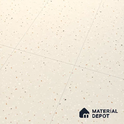 Terrazzo Floor & Wall Tile TL 06122 C Cementi Crema Terrazo 4 ft x 2 ft Vitrified Matte Finish - 9 mm | Suitable For Living Room, Bedroom, Bathroom, Kitchen