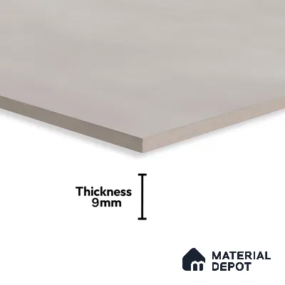 Cement Floor & Wall Tile TL 06122 D Cementi Grey Plain 4 ft x 2 ft Vitrified Matte Finish - 9 mm | Suitable For Living Room, Bedroom, Bathroom, Kitchen (Sample)