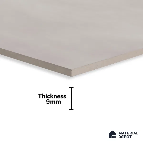 Cement Floor & Wall Tile TL 06122 D Cementi Grey Plain 4 ft x 2 ft Vitrified Matte Finish - 9 mm | Suitable For Living Room, Bedroom, Bathroom, Kitchen (Sample)