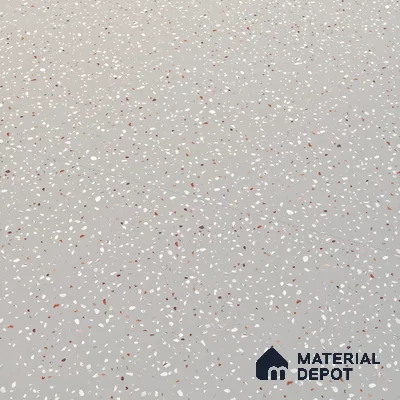 Terrazzo Floor & Wall Tile TL 06122 F Cementi Grey Terrazo 4 ft x 2 ft Vitrified Matte Finish - 9 mm | Suitable For Living Room, Bedroom, Bathroom, Kitchen (Sample)