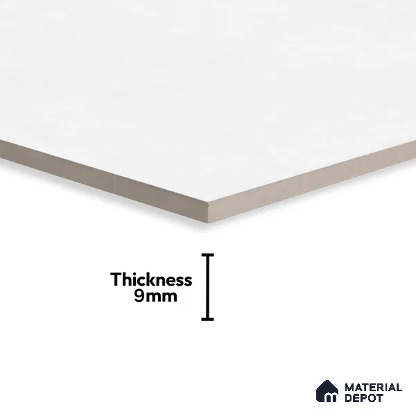 Cement Floor & Wall Tile TL 05520 E Prestige Imperial Bianco 2 ft x 4 ft Vitrified Matte Finish - 9 mm | 4 Random Design | Suitable for Living Room, Bedroom, Bathroom