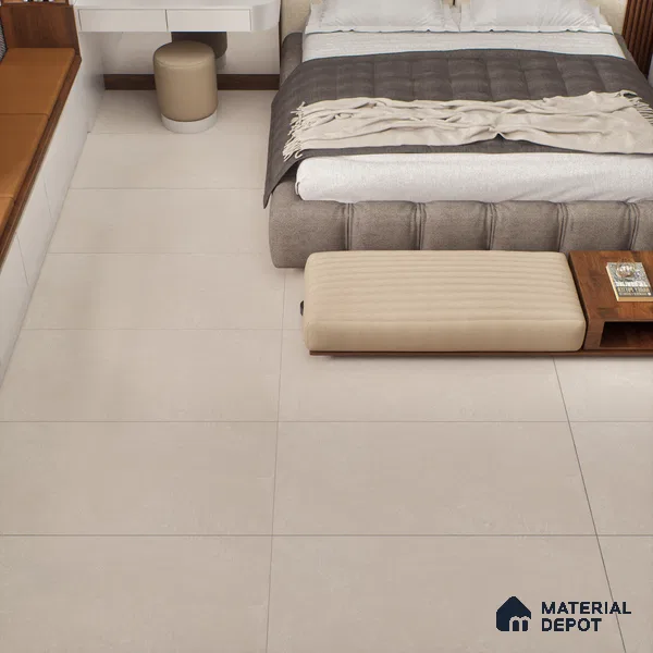 Cement Floor & Wall Tile TL 05516 C Prestige Regal Mocha 2 ft x 4 ft Vitrified Matte Finish - 9 mm | 3 Random Design | Suitable for Living Room, Bedroom, Bathroom (Sample)