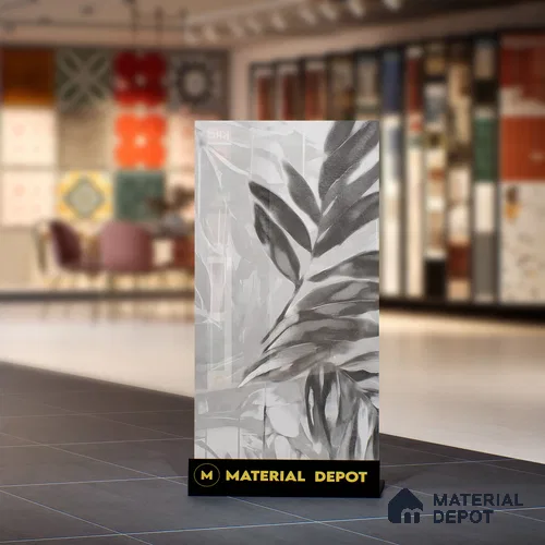 Tropical Wall Tile TL 05517 B Prestige Sovereign Ash Decor 2 ft x 4 ft Vitrified Glue Matte Finish - 9 mm | 6 Random Design | Suitable for Living Room, Bedroom, Bathroom
