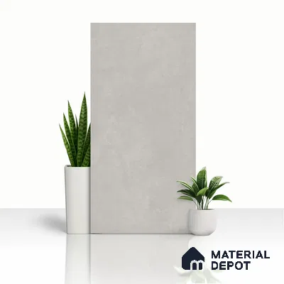 Cement Floor & Wall Tile TL 05517 C Prestige Sovereign Ash 2 ft x 4 ft Vitrified Matte Finish - 9 mm | 3 Random Design | Suitable for Living Room, Bedroom, Bathroom