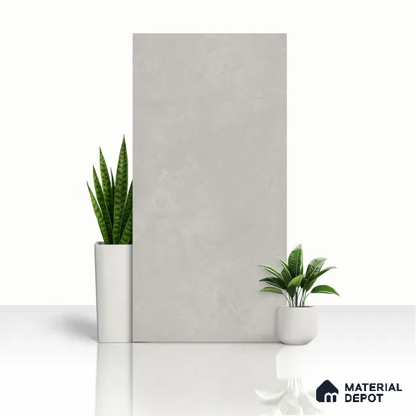 Cement Floor & Wall Tile TL 05517 C Prestige Sovereign Ash 2 ft x 4 ft Vitrified Matte Finish - 9 mm | 3 Random Design | Suitable for Living Room, Bedroom, Bathroom