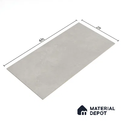 Cement Floor & Wall Tile TL 05517 C Prestige Sovereign Ash 2 ft x 4 ft Vitrified Matte Finish - 9 mm | 3 Random Design | Suitable for Living Room, Bedroom, Bathroom