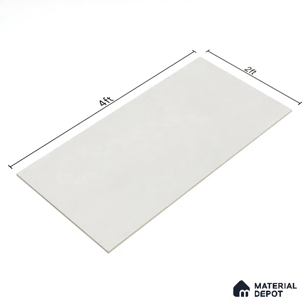 Cement Floor & Wall Tile TL 05517 Prestige Sovereign Snow 2 ft x 4 ft Vitrified Matte Finish - 9 mm | 3 Random Design | Suitable for Living Room, Bedroom, Bathroom (Sample)