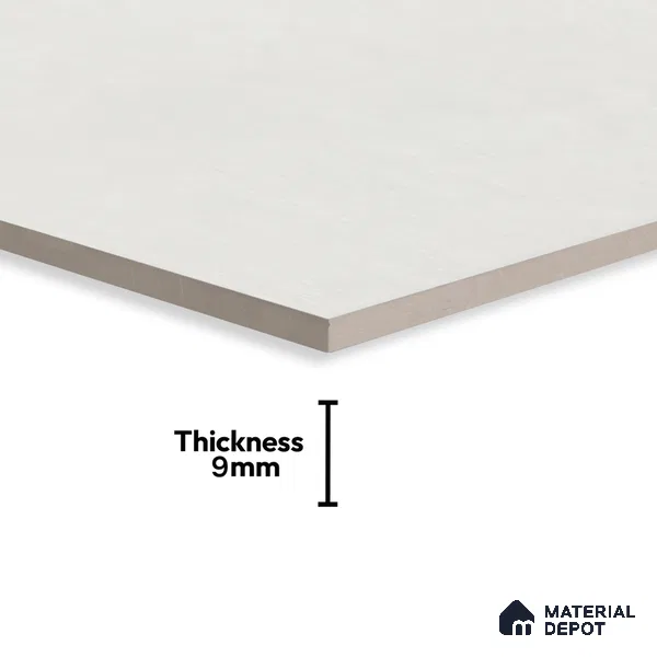 Cement Floor & Wall Tile TL 05517 Prestige Sovereign Snow 2 ft x 4 ft Vitrified Matte Finish - 9 mm | 3 Random Design | Suitable for Living Room, Bedroom, Bathroom (Sample)