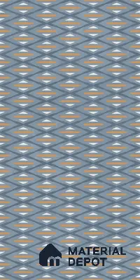 Highlighter Wall Tile TL 05517 D Prestige Sovereign Azure Decor 2 ft x 4 ft Vitrified Glue Matte Finish - 9 mm  | Suitable for Living Room, Bedroom, Bathroom
