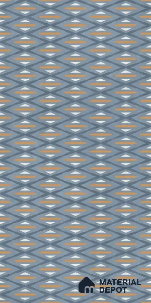 Highlighter Wall Tile TL 05517 D Prestige Sovereign Azure Decor 2 ft x 4 ft Vitrified Glue Matte Finish - 9 mm | Suitable for Living Room, Bedroom, Bathroom