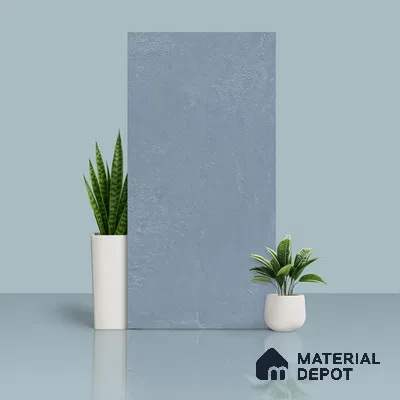 Cement Floor & Wall Tile TL 05517 E Prestige Sovereign Azure 2 ft x 4 ft Vitrified Matte Finish - 9 mm | 3 Random Design | Suitable for Living Room, Bedroom, Bathroom (Sample)