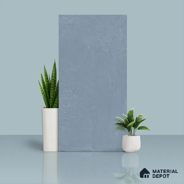 Cement Floor & Wall Tile TL 05517 E Prestige Sovereign Azure 2 ft x 4 ft Vitrified Matte Finish - 9 mm | 3 Random Design | Suitable for Living Room, Bedroom, Bathroom (Sample)