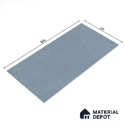 Cement Floor & Wall Tile TL 05517 E Prestige Sovereign Azure 2 ft x 4 ft Vitrified Matte Finish - 9 mm | 3 Random Design | Suitable for Living Room, Bedroom, Bathroom (Sample)