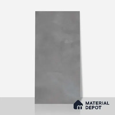 Grey Cement Floor & Wall Tile TL 06712 C Gravier Ashen Grey 2 ft x 4 ft Vitrified Carving Matte Finish - 9 mm | 4 Random Design | Suitable for Living Room, Bedroom, Bathroom (Sample)