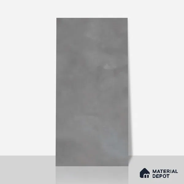 Grey Cement Floor & Wall Tile TL 06712 C Gravier Ashen Grey 2 ft x 4 ft Vitrified Carving Matte Finish - 9 mm | 4 Random Design | Suitable for Living Room, Bedroom, Bathroom (Sample)